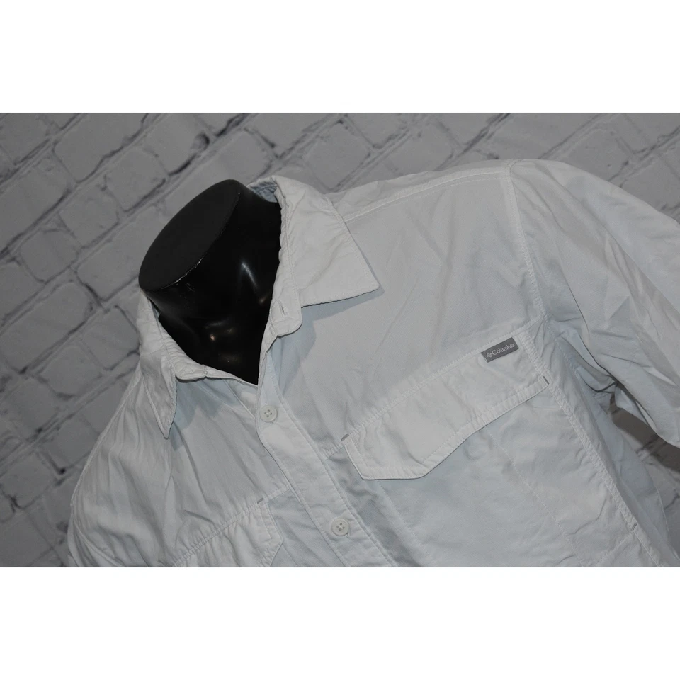 Camisa de pesca Columbia para hombre talla XL de nailon rendimiento blanca ventilada  Foto 2 de 4