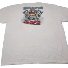 Vintage Big Dog Jeff Gordon Graphic Shirt Adult 2XL White Race Car Parody