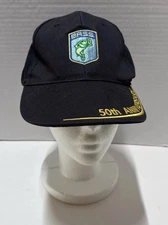 B.A.S.S. 50th Anniversary Baseball Cap Bassmaster Adjustable Hat Fishing