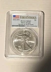 2022 (W) $1 American Silver Eagle PCGS MS69 First Strike Flag Label White Frame