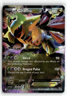 92/124-Giratina EX-Ultra Rare Holo NM-Dragons Exalted (DRX) - Image 1 of 2