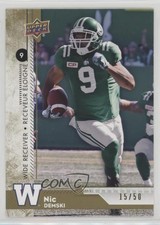 2018 Upper Deck CFL Gold 15/50 Nic Demski #53 i9i