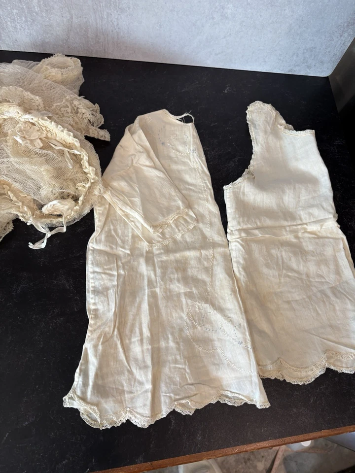 Vestido bautizo bebé vintage ��velo Foto 2 de 4