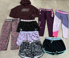 Girls NIKE/UNDER ARMOUR Shorts..Sweatshirt  Leggings Summer Lot, sz Large