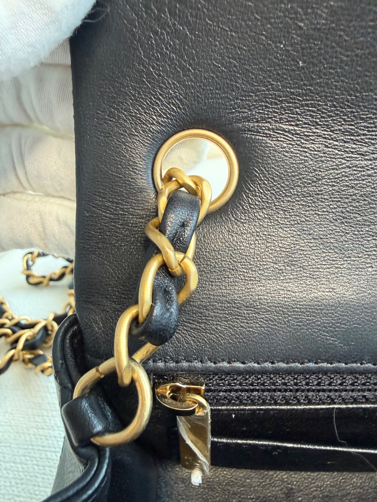 CHANEL Mini Rectangular Flap Bag Black Lambskin w… - image 21