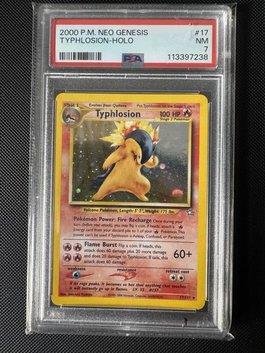 Typhlosion (Unlimited) graded PSA 7 for sale on eBay