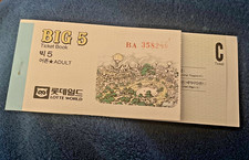 Lotte World Seoul South Korea Amusement Park Ticket Book