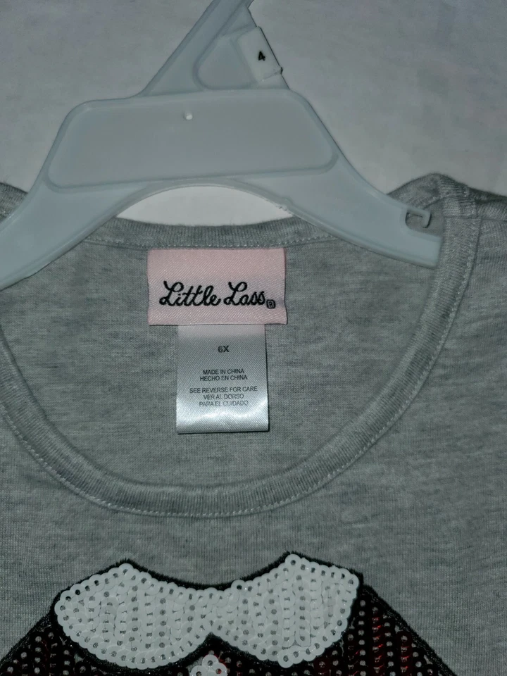 LITTLE LASS® Navidad Vacaciones Niña 6X Conjunto Falda Santa Elfo Nuevo con Etiquetas 2 piezas Foto 4 de 4