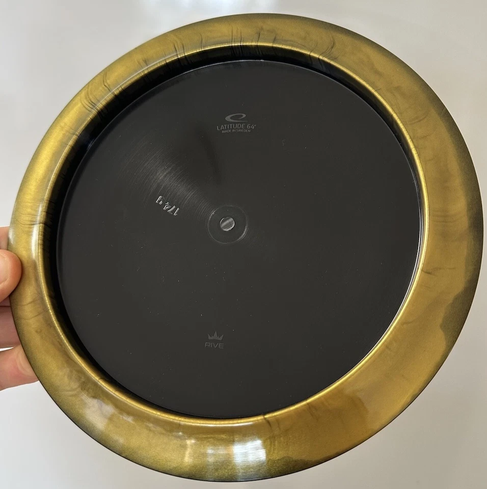 Autographed ISAAC ROBINSON EDITION GRAND ORBIT RIVE Latitude 64 Disc Golf Gold - Image 2 of 3