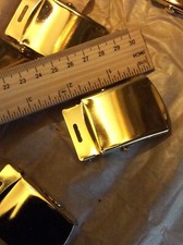 Gold Brass Slider Belt Buckle for 1.25" Web Belt   Military Style   Buckle Only
