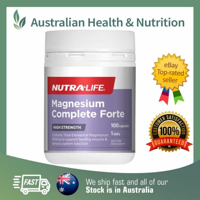 NUTRALIFE MAGNESIUM COMPLETE FORTE // CHOOSE SIZE + FREE SAME DAY SHIPPING
