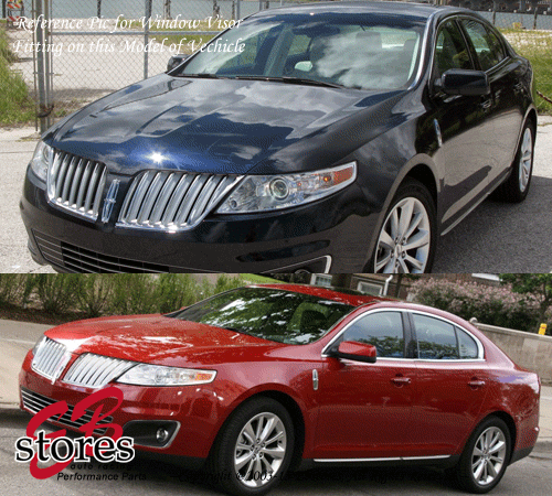 For 2013-2016 Lincoln MKS Smoke Outside Mount Window Visor Rain Guard 4pcs Set - Bild 4 von 5