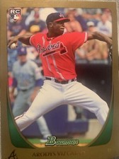 2011 Bowman Draft Baseball #88 Arodys Vizcaino Rookie Card. rookie card picture