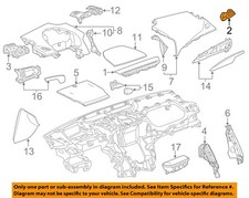 GM OEM 15-16 ATS Instrument Panel Components-Defroster Grille 22980142