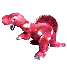 DINOSAUR PLUSH AURORA SPINOSAURUS 60691 SOFT TOY T-REX RED TIE DYE 15 STUFFED