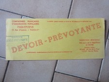 Buvard de collection - DEVOIR-PREVOYANTE