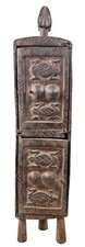 Mali Dogon Spirit Shrine   Wooden Carved Wall...