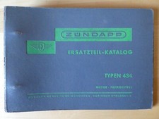 ZÜNDAPP 434 Ersatzteil Katalog  1966  Ersatzteile Liste