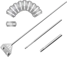 Kirecoo Algae Scraper for Glass Aquariums, 25.6" Fish Tank Cleaner, Stainless