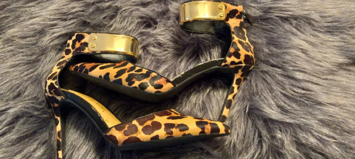 Gianni bini sales leopard heels