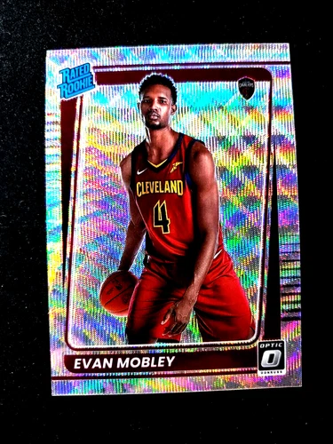 2021-22 DONRUSS OPTIC EVAN MOBLEY RATED ROOKIE SILVER WAVE PRIZM #175 GRADE ME