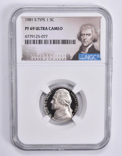 PF69 UCAM 1981-S Type 1 Jefferson Nickel NGC Graded Special Label
