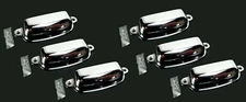(6 pcs.) 3-5/8" CHROME Cabinet or Drawer PULL HANDLE (Polished Chrome)