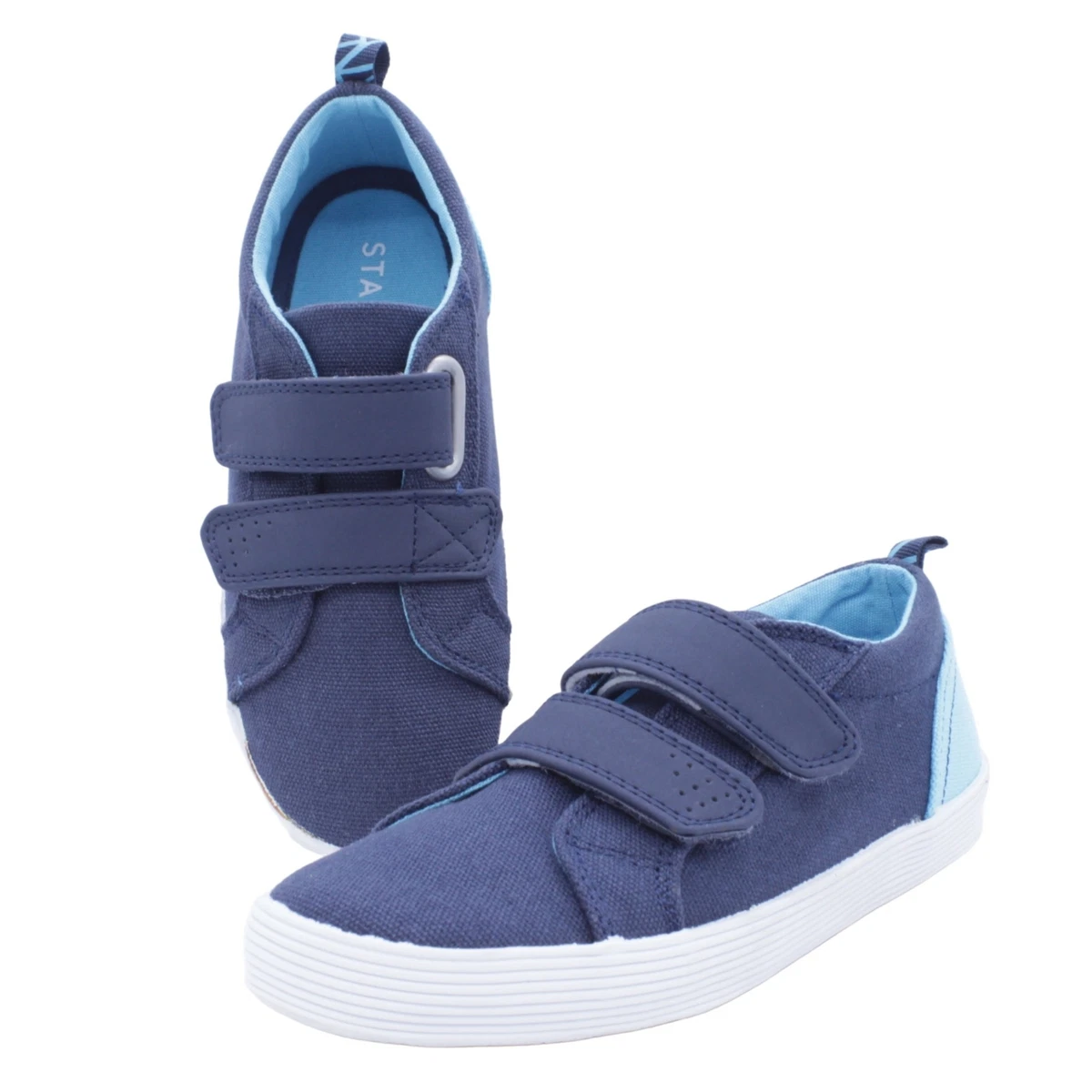 Boys navy canvas shoes sale