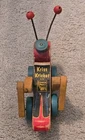 Vintage Fisher Price Kriss Kricket #678 Pull Toy - Wooden Grasshopper