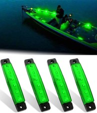 Green, Marine Lights - 4pcs Waterproof LED Interior Lights for Boat Deck, Coc
