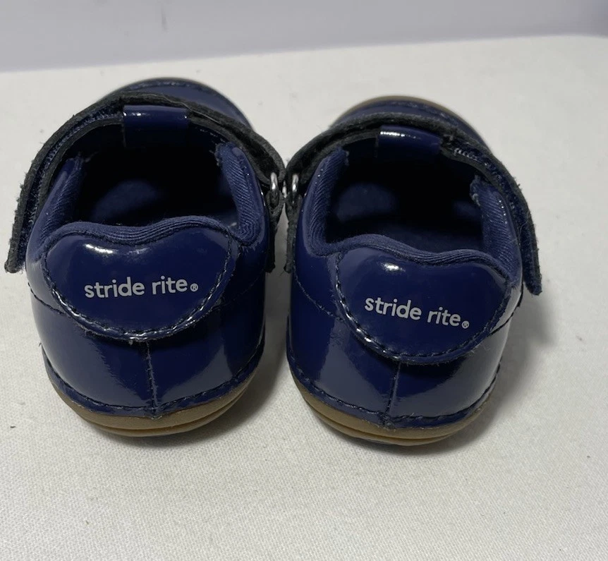 Toddler Stride Rite Soft Motion AMALIE Navy Patent Leather Mary Janes 5 M - Image 4 of 4