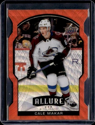 2020-21 Upper Deck Allure Cale Makar (Orange Slice) #6 Colorado Avalanche