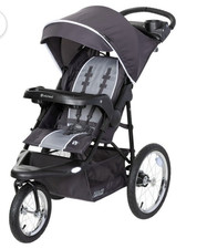 Baby Trend XCEL-R8 PLUS Jogger Stroller 3-Wheel Air Tires Lightning Gray