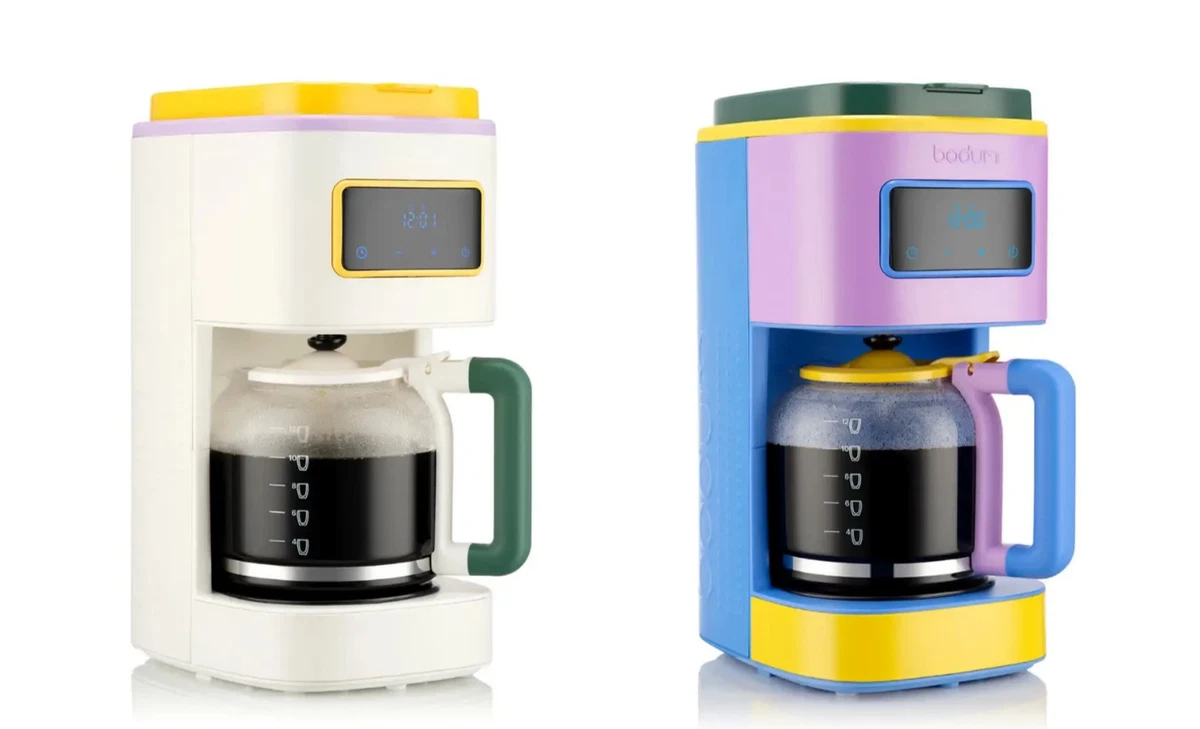 BODUM BISTRO Coffee Maker 12095-XYJP-MOMA 12-Cup Purple/Off-White