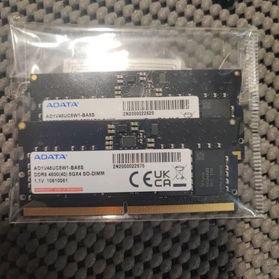 ADATA Tested DDR5 4800MHz 16GB 2x8GB SO-DIMM Laptop Memory A01V48UCW1