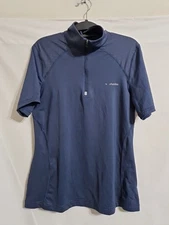 Columbia Omni Wick Advanced Evaporation Navy Zip Neck Medium Base Layer Top