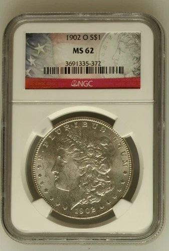 1902-O Morgan Dollar Silver Dollar Coin - NGC Graded MS 62