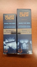 No Hair Crew Intimate Made for Men Removal Cream NEW Sealed 3.4 Fl Oz & Body 6.8