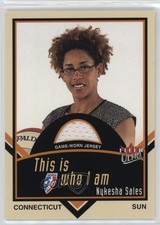 2003 Fleer Ultra WNBA This is who I am Game-Worn Jersey Nykesha Sales #W-NS 03lm