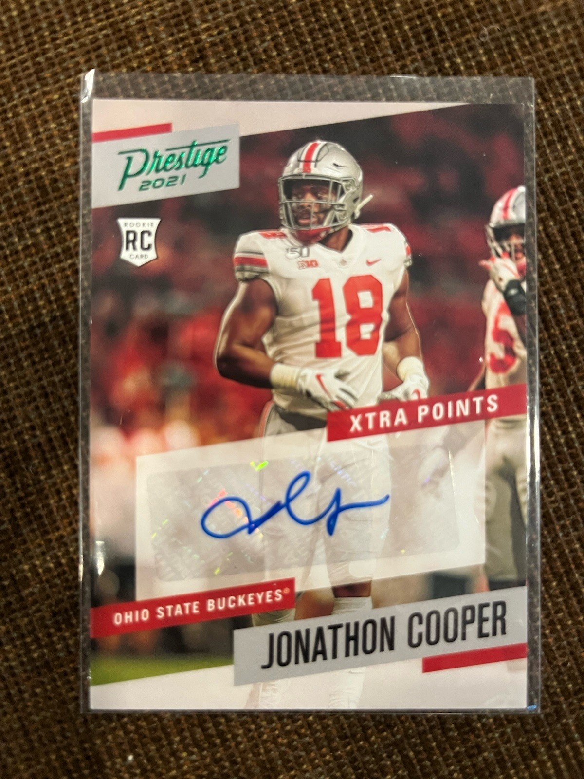 Jonathon Cooper Panini Chronicles Draft Picks Prestige Xtra Points Signatures #JCO Green