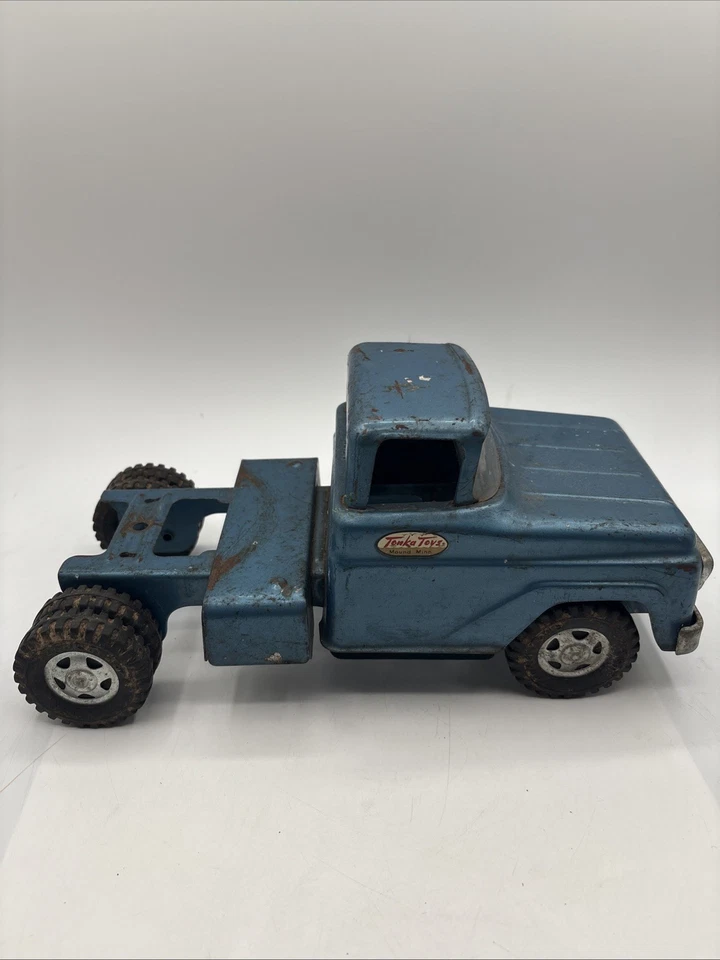 Semirremolque/transportador de barco Tonka Toy 1959 diecast servicio marino 28" de largo Foto 2 de 4