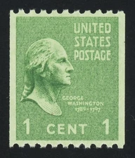 #848, 1c Washington, Superb-OG-NH, 2017 PSE (graded 98, nh) - Perfect centering!