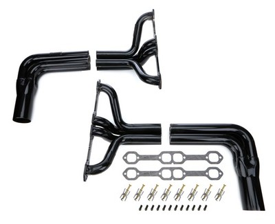 SCHOENFELD SBC Headers Modified 18° for Small Block Chevy, Pair