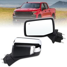 Left Driver Side Mirror Compatible With 2019-2025 Chevy Silverado 1500 14Pins 