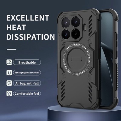 For Xiaomi 17T Pro, Luxury Hybrid Armor Heat Dissipation Hard Case Cover