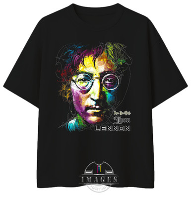 JOHN LENNON T-SHIRT OVERSIZED BEATLES IMAGINE ROCK BAND Shirt dtf