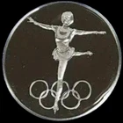 1972 Olympic Women’s Ice Skating .925 Silver Medal Postmasters of America (Rare)