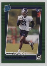 2021 Panini Donruss Rated Rookie Press Proof Green Racey McMath #316 0j7y