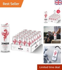 UK-Made Sugar-Free Energy Drink 24 Pack - Recharge with Blueberry Flavor