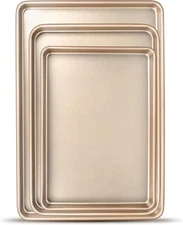 Baking Sheet Pan Set of 3, Commercial Cookie Sheets for Baking